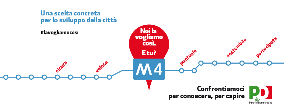 Copertina di presentazione delle campagne di comunicazione e della carta dei circoli del PD Milano Metropolitana
