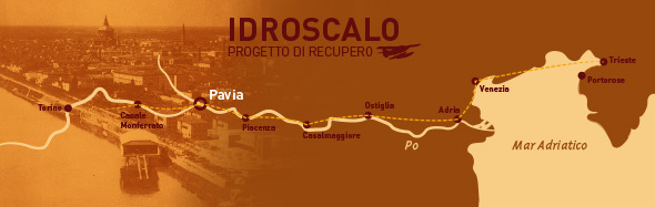 Esempio di infografica per il progetto di building cover up dell’idroscalo di Pavia